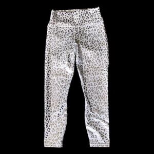 Fabletics White Define PowerHold High-Waisted 7/8 Leggings  Size S